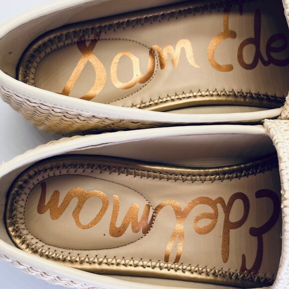 Sam Edelman Loraine Loafer Size 8.5M Linen Raffia Slip-On Flat Woven Shoe - Picture 11 of 16